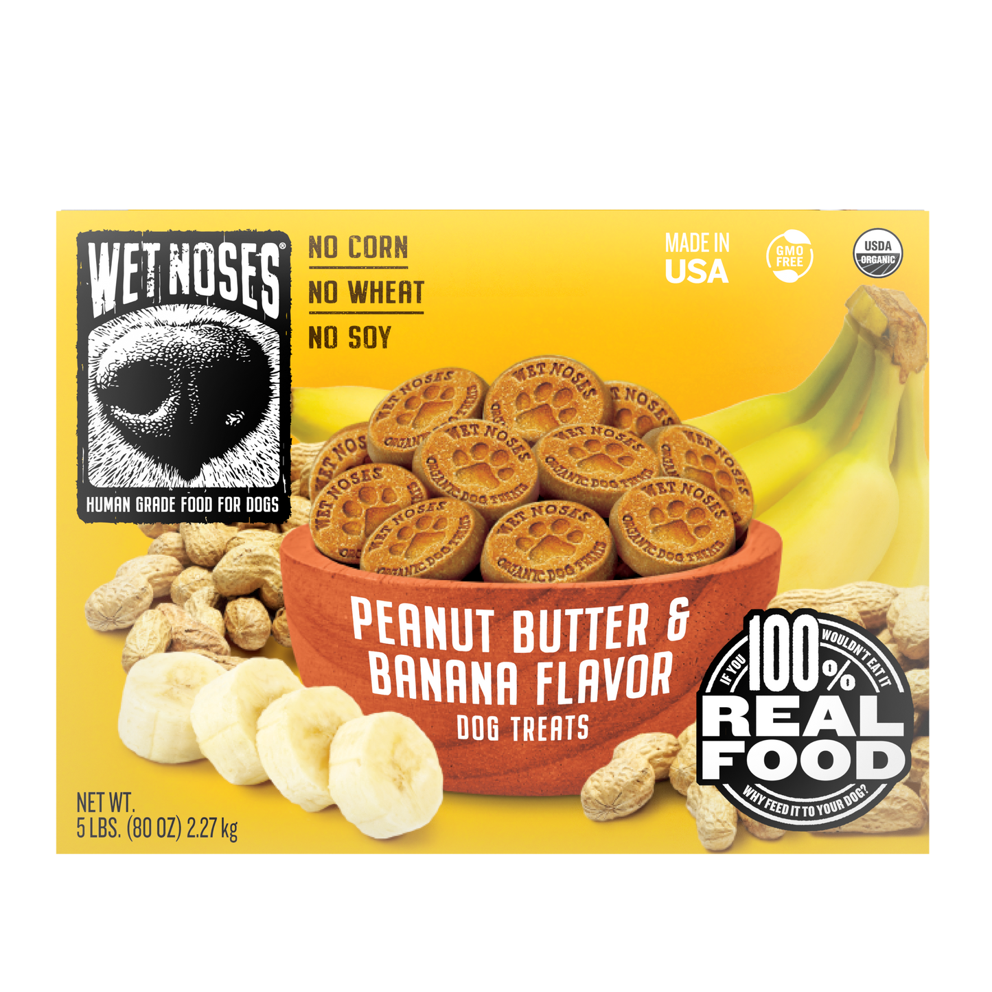 Peanut Butter & Banana Box Treats 5lbs - Case of 4