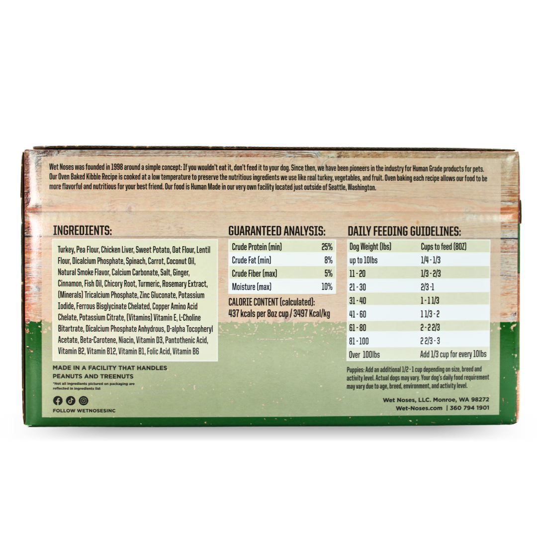 Oven Baked Food for Dogs - Turkey - Cases of 4