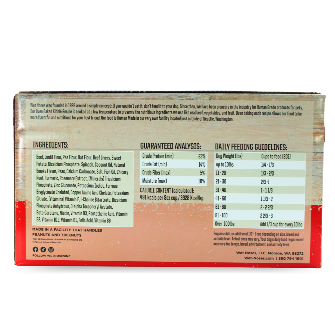 Oven Baked Food for Dogs - Beef - Cases of 4