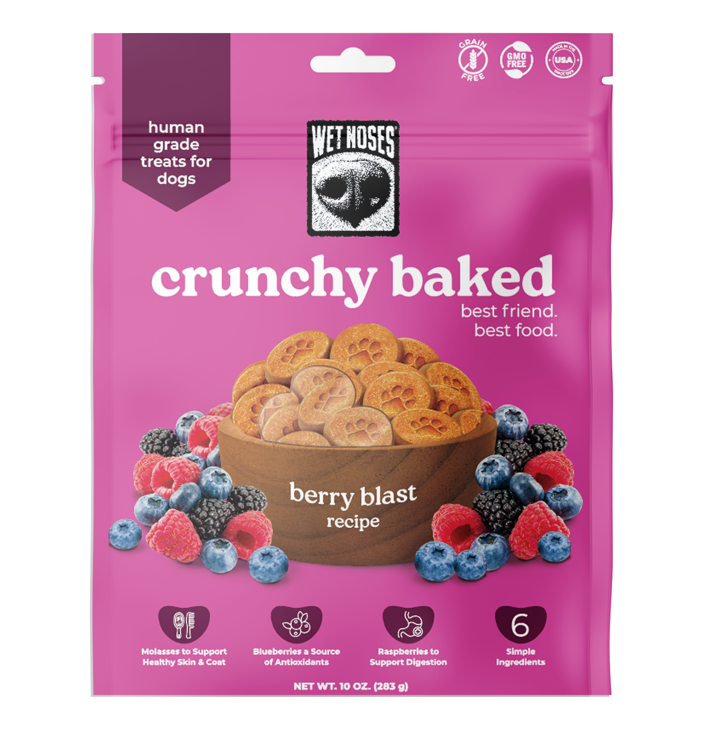 Berry Blast Crunchy Baked Treats 10oz - Case of 6