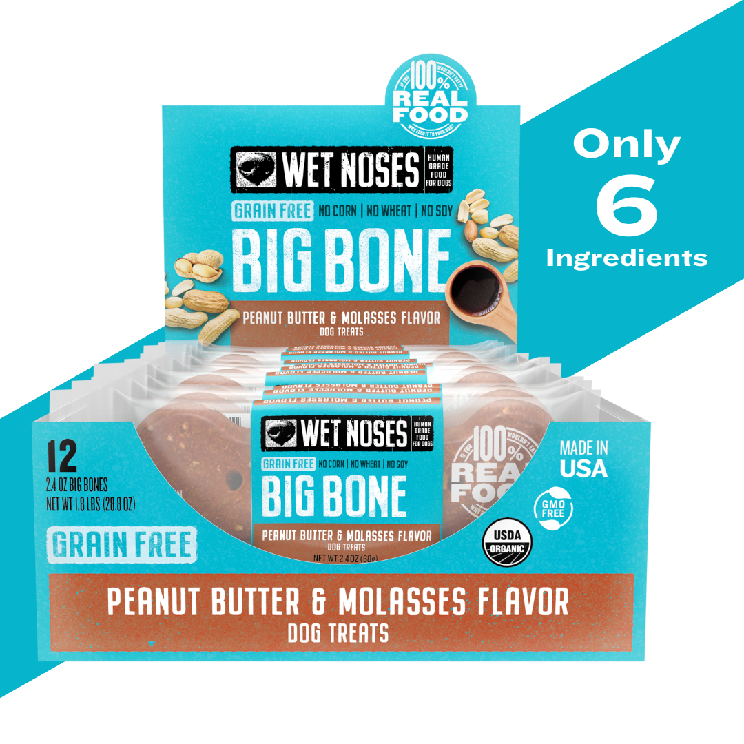 Peanut Butter & Molasses Grain Free Big Bone 2oz - 24 Pack