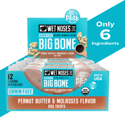 Peanut Butter & Molasses Grain Free Big Bone 2oz - 24 Pack