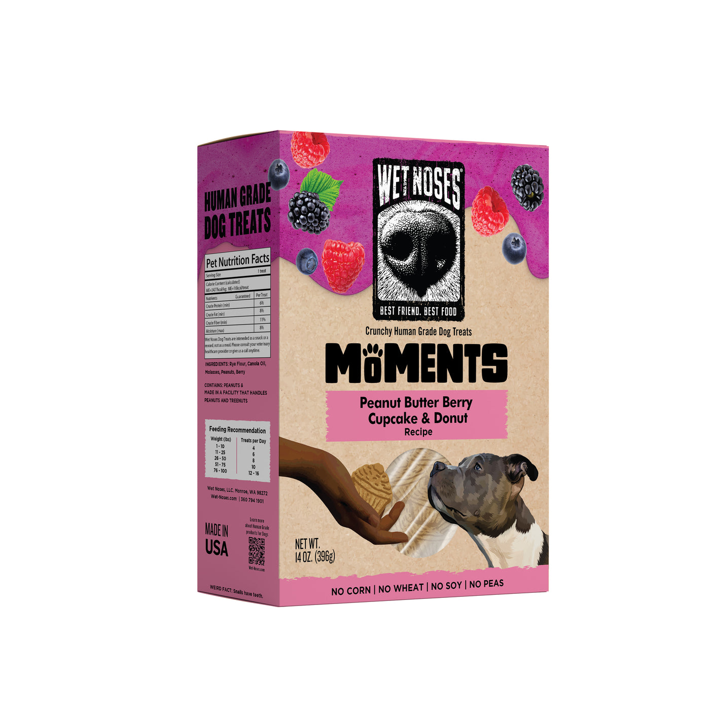 Moments Peanut Butter Berry Cupcake & Donut 14oz - Case of 6