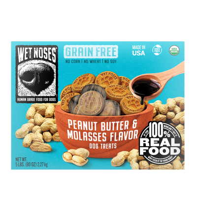 Peanut Butter & Molasses Grain Free Box Treats 5lbs - Case of 4