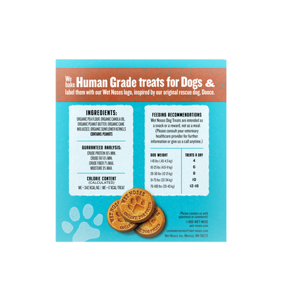 Peanut Butter & Molasses Grain Free Box Treats 5lbs - Case of 4