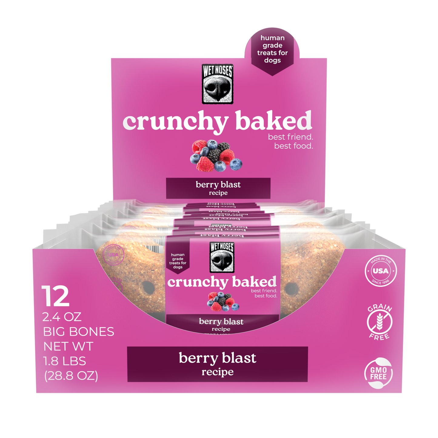 Berry Blast Crunchy Baked Big Bones - 24 Pack