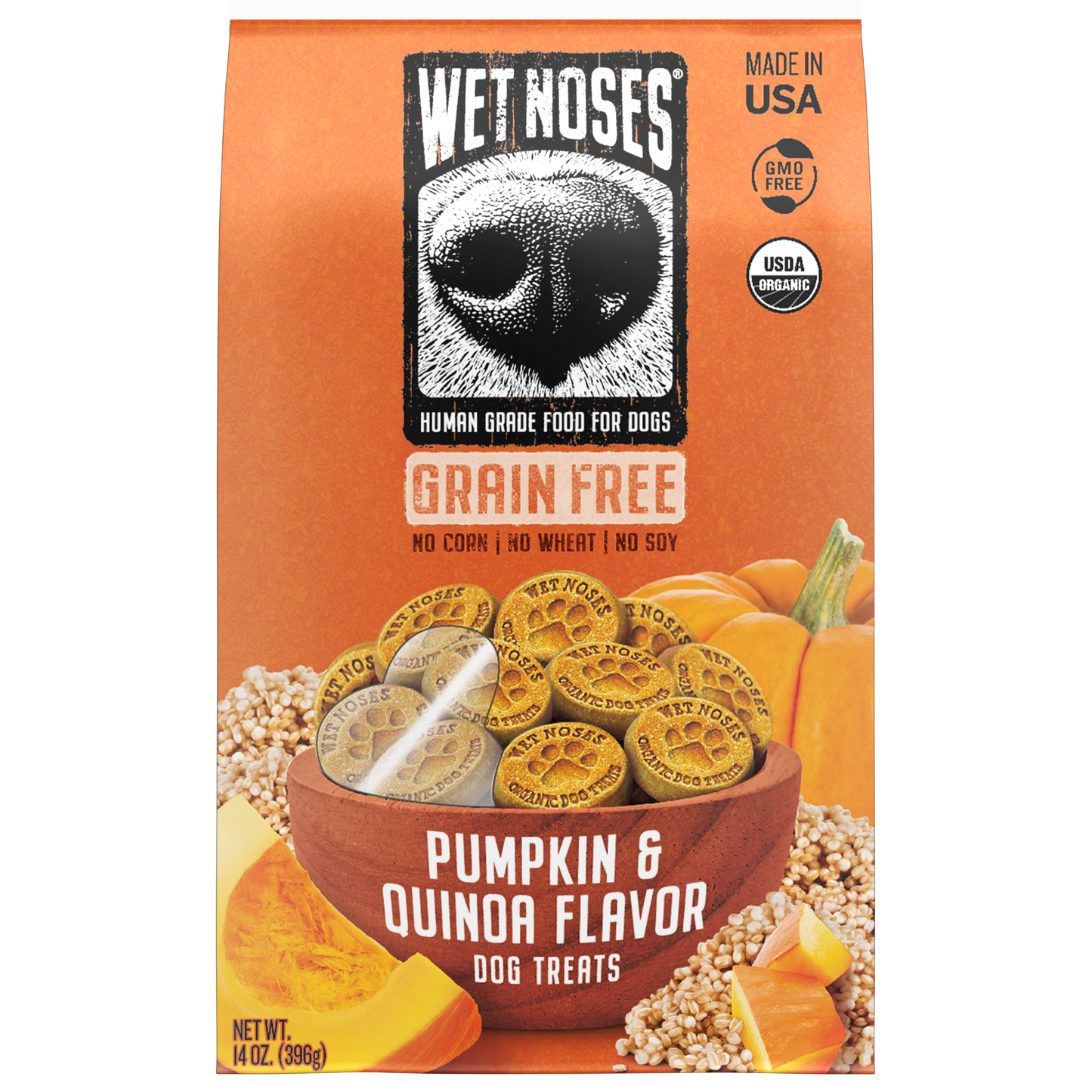 Pumpkin & Quinoa Grain Free Original Treats 14oz - Case of 6