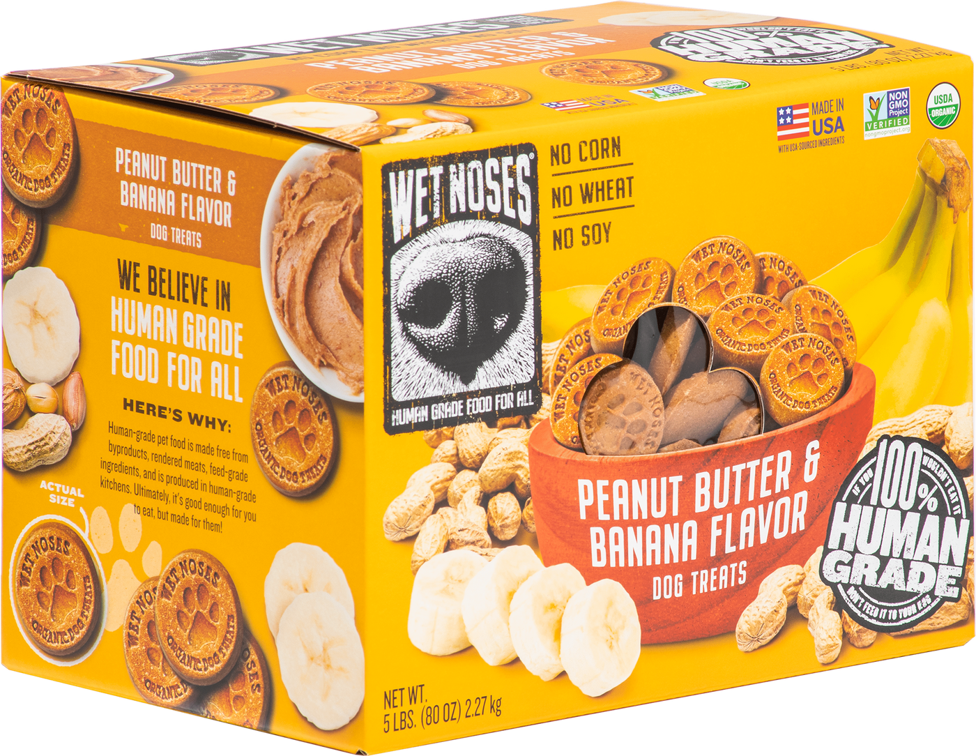 Peanut Butter & Banana Box Treats 5lbs - Case of 4