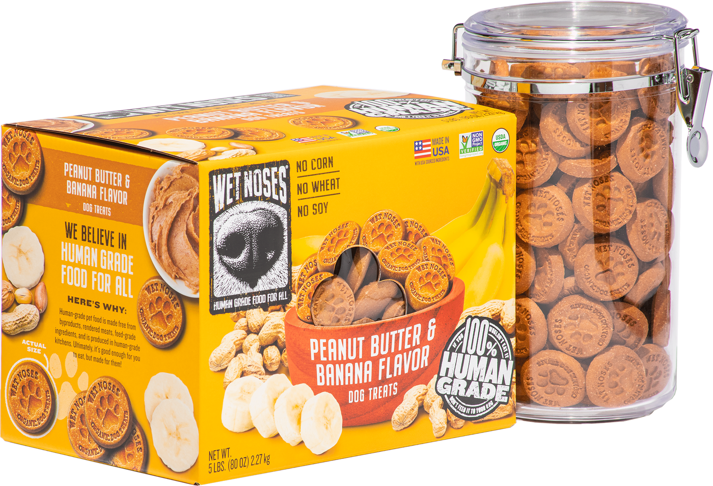 Peanut Butter & Banana Box Treats 5lbs - Case of 4