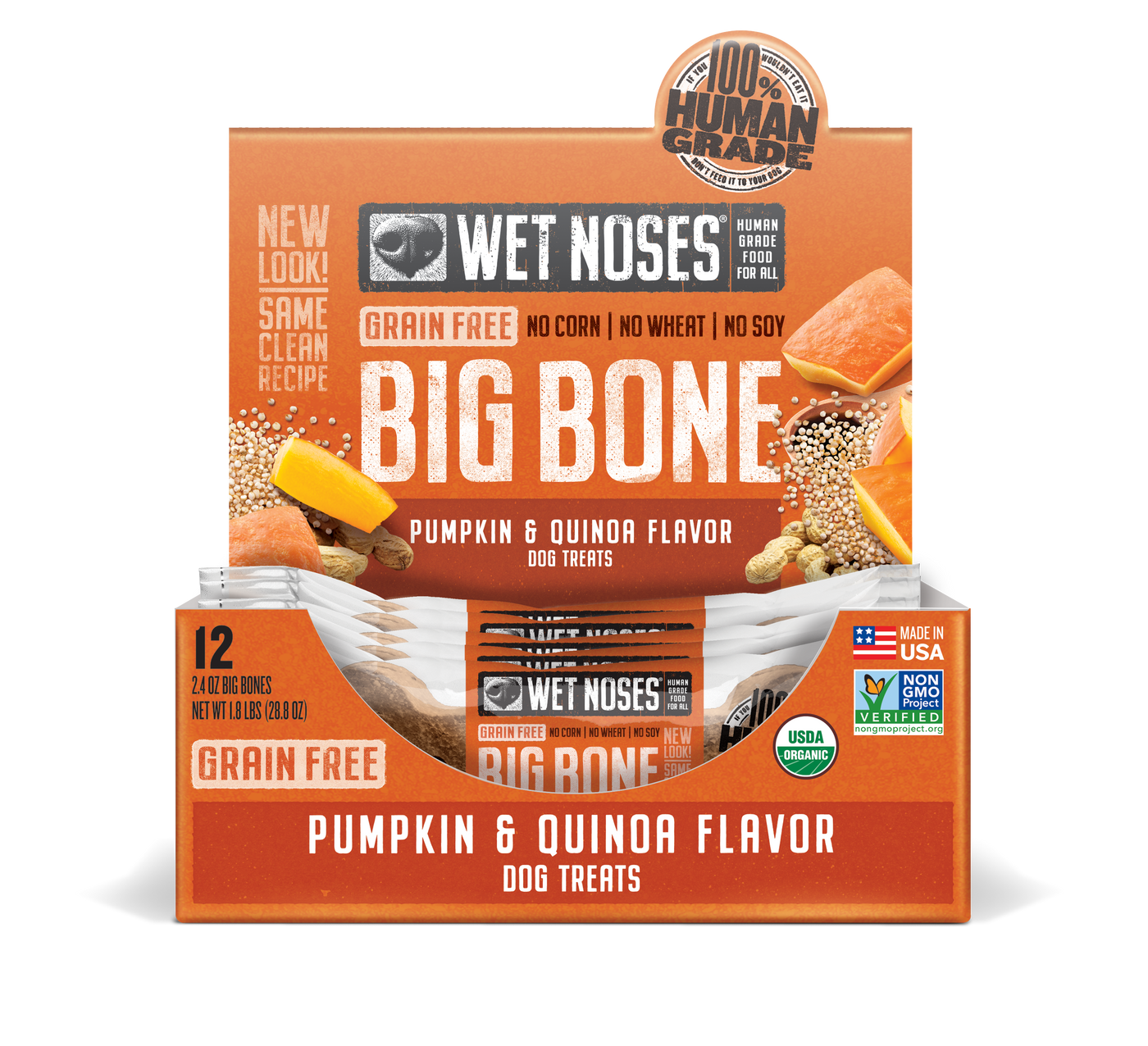 Pumpkin & Quinoa Grain Free Big Bone 2oz - 24 Pack