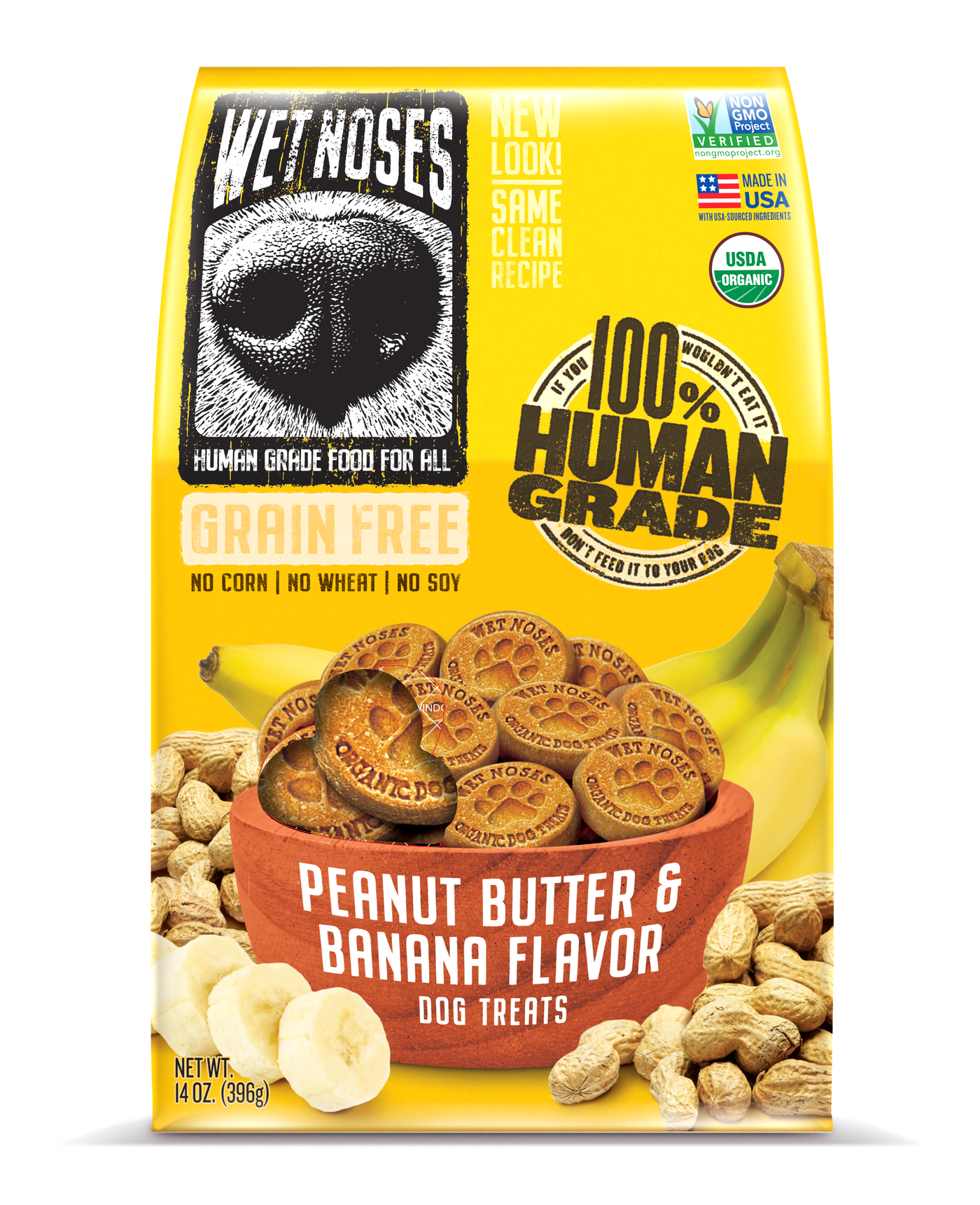 Peanut Butter & Banana Grain Free Original Treats 14oz - Case of 6
